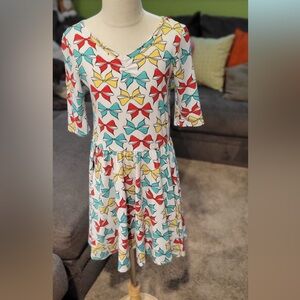 Dot dot smile bow dress sz 7 ballerina